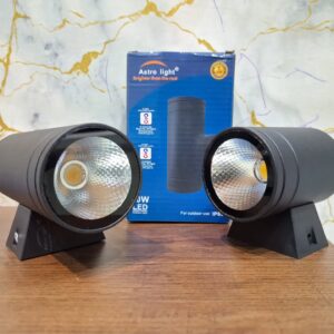 Astro Light 10W Outdoor LED Wall Light – IP65 Waterproof Exterior Spotlight (Black)